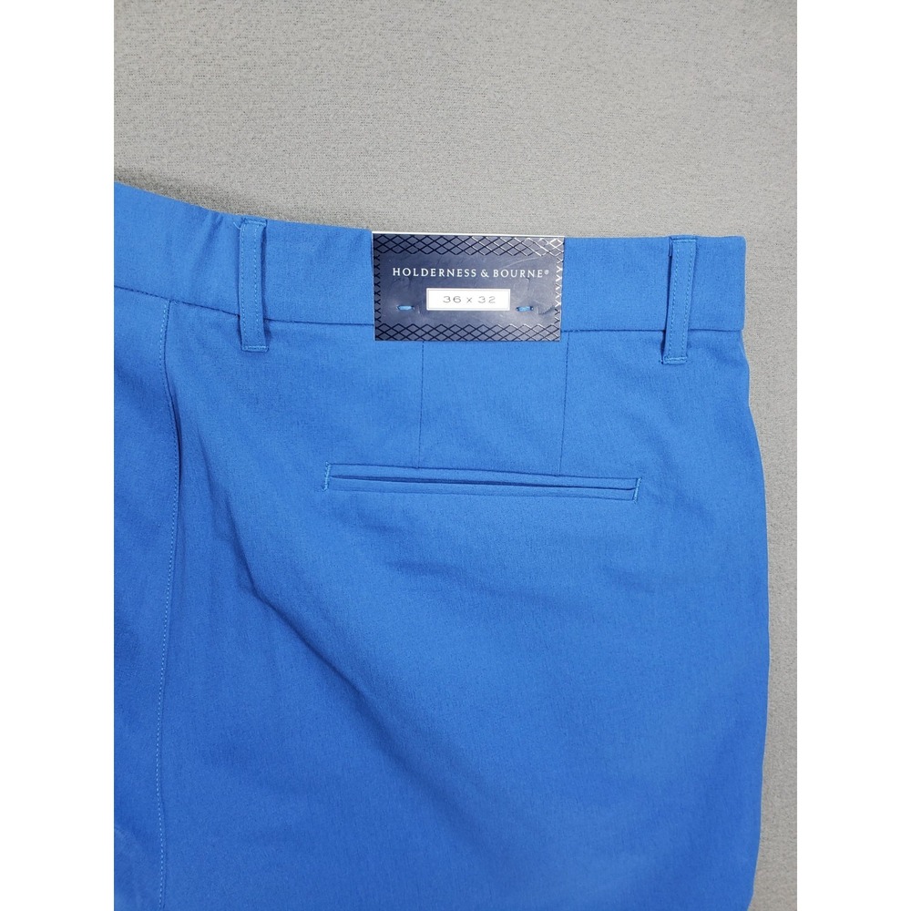 Holderness & Bourne Garvey Pants Maidstone Blue 36x32 Performance Golf Stretch